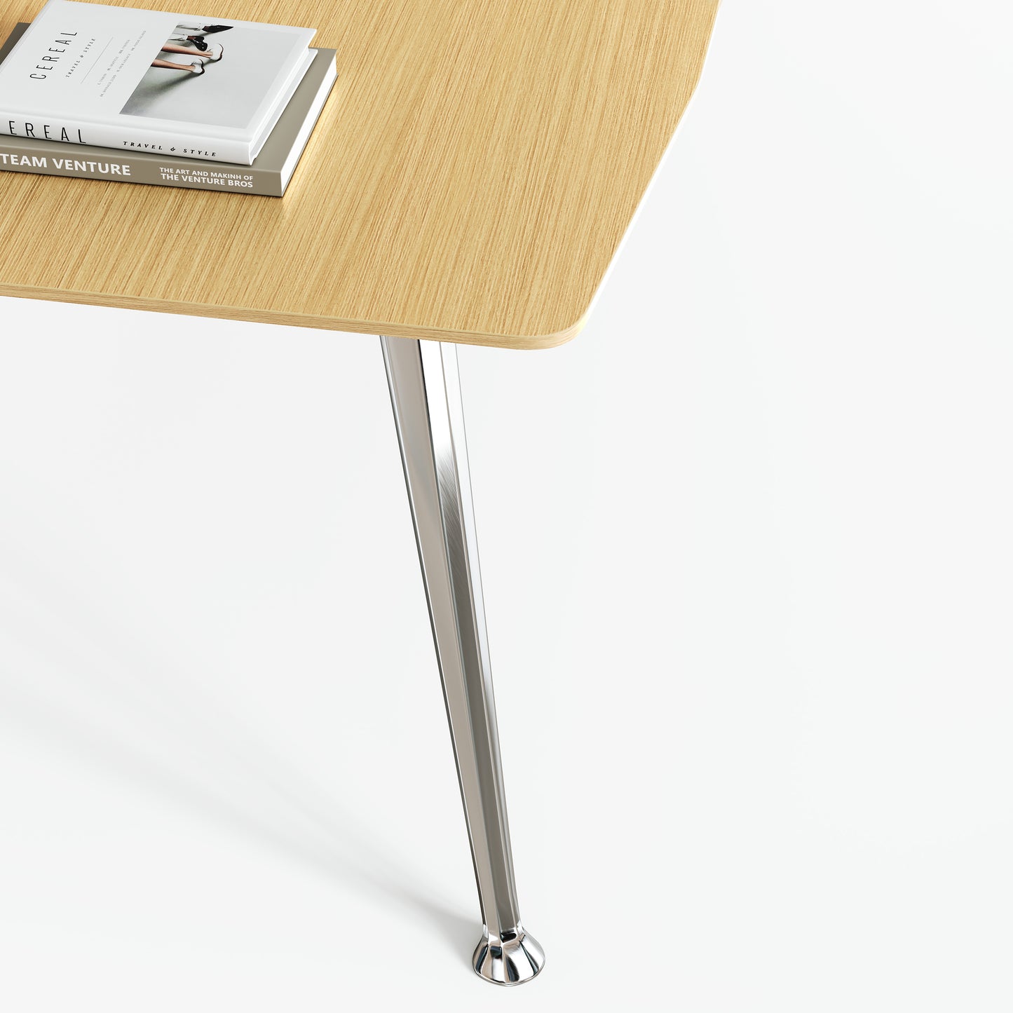 Rectangular desk, measuring 62.9 inches by 34.6 inches.